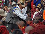 Mustang Lo Manthang Tiji Festival Day 2 08 Dignataries Giving Money To Monks